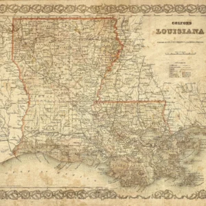 Historic Map of Louisiana
