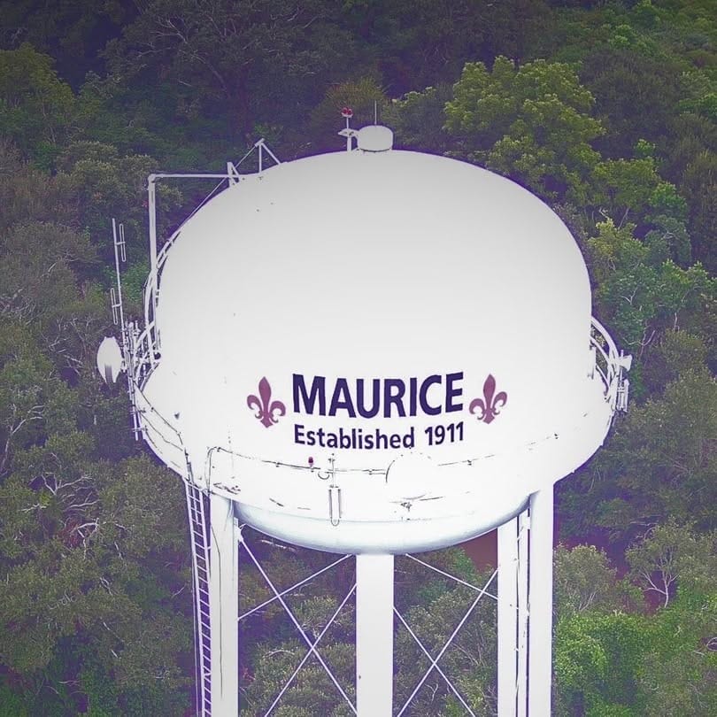 Maurice LA water tower Maurice Louisiana water tower