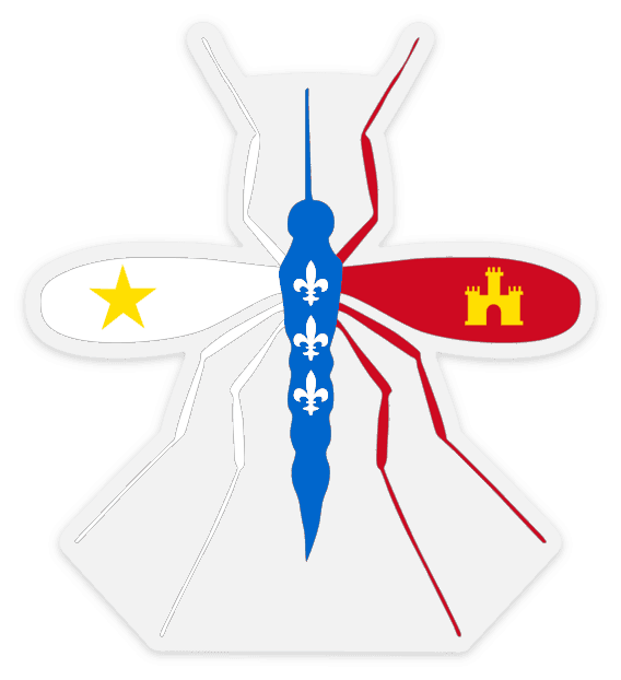 Acadian Light Blue Mosquito Decal