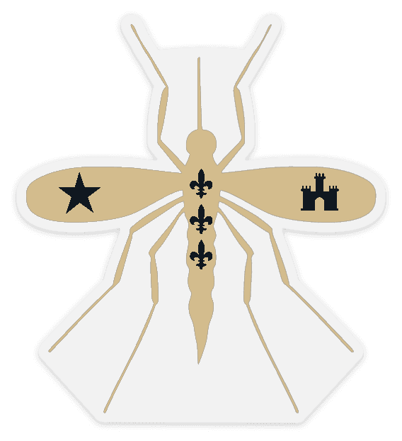 Who Dat Mosquito Decal
