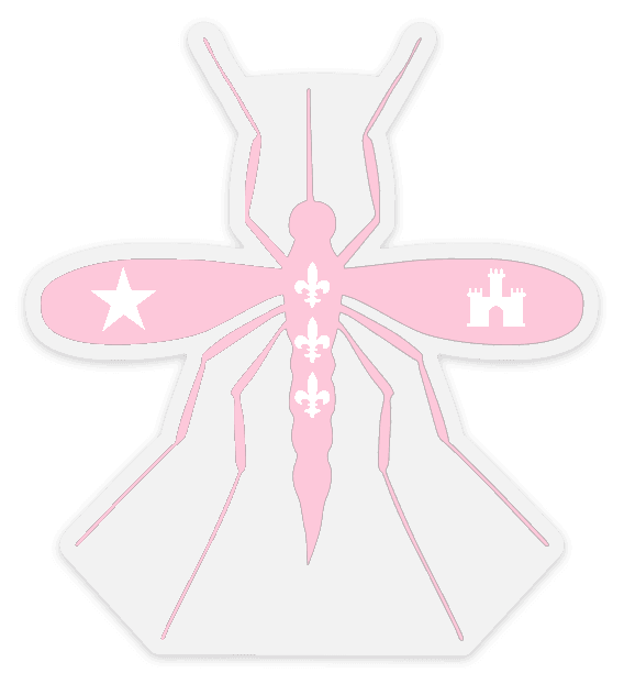 Awareness Mosquito Decal Pink & White
